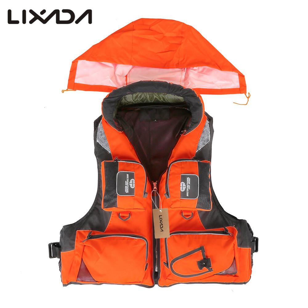 Lixada Fly Fishing Vest Adjustable Fishing Jackets Multi-Pockets Jacket