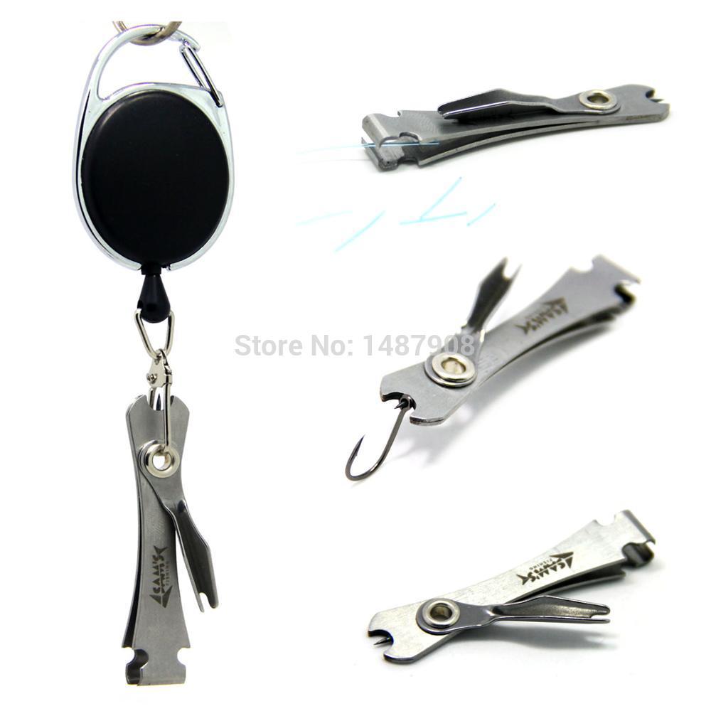 Retractable Fishing Line Clipper Stainless Steel