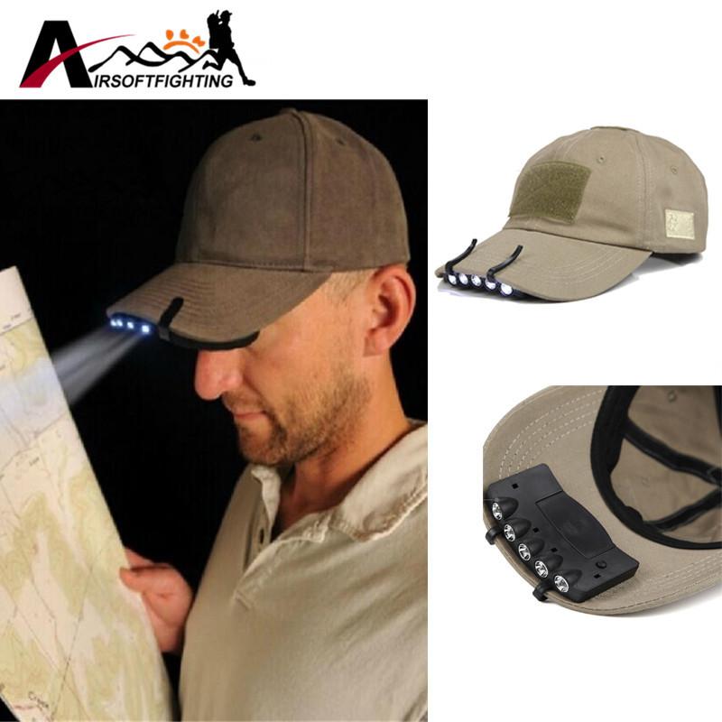 Walbest LED Light Cap, Hat with Bright Light Hands Free with Battery Night  Fishing LED Cap